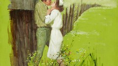 Advertisement nurse creativity artwork pinups old people