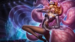 ahri League of Legends fox girl video games video game girls