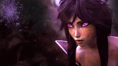 ahri video games purple eyes Ahri (League of Legends) pink eyes