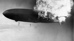 Air airship old photo monochrome blimps Hindenburg