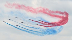Aircraft air aviation air force Patrouille de France contrails