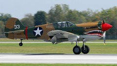 Aircraft airplanes Warbird P-40