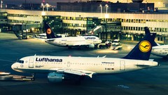 Aircraft airports Lufthansa Airbus