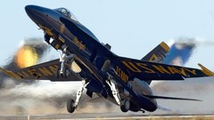 Aircraft attack angle takeoff Blue Angels FA-18 Hornet