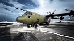 Aircraft Austria Hercules military propeller aviation air force 