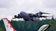 Aircraft aviation take off c-17 globemaster