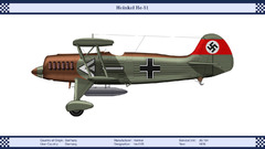 Aircraft biplane Heinkel