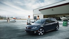 Aircraft cars Volkswagen parking lot