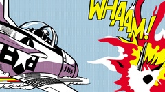 Aircraft explosions smoke Typography