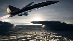 Aircraft fighters Su-47 Berkut