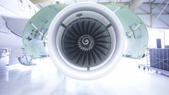 Aircraft hangar Engines airplane prop engine