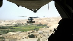 Aircraft Helicopters back military flying pair German ramp NATO 