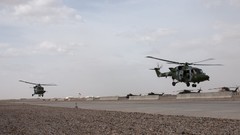 Aircraft Helicopters military lynx British airfield airports 