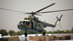Aircraft Helicopters military Russian Mi-8 Afghanistan shack 