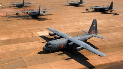 Aircraft Hercules military propeller aviation air force 