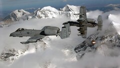 Aircraft jets Fairchild Republic A-10 Thunderbolt II military