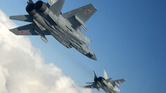 Aircraft jets Mikoyan MiG-31 military aircraft vehicle military