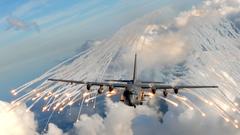 Aircraft military airplanes AC-130