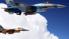 Aircraft military airplanes f-16