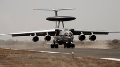Aircraft military aviation air force front view recon AWACS 