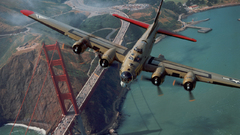 Aircraft military bomber B-17