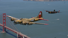 Aircraft military bomber golden