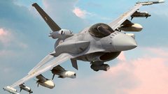 Aircraft military f-16 fighting