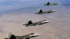 Aircraft military F-22 Raptor