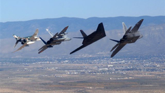 Aircraft military F-22 Raptor