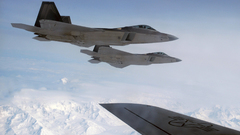 Aircraft military F-22 Raptor