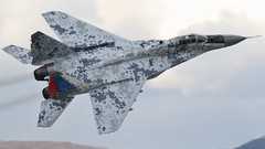 Aircraft military fighter jets fight jet Slovak Airforce