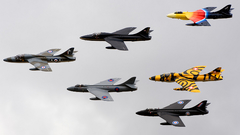 Aircraft military hawker hunter