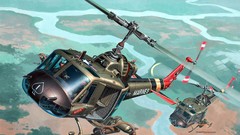 Aircraft military Helicopters artwork