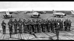 Aircraft military MIGs grayscale