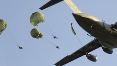 Aircraft military parachuting