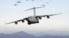 Aircraft military planes c-17