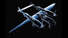 Aircraft military planes P-38