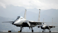 Aircraft military runway f-15