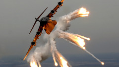 Aircraft military vehicles flares