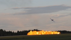 Aircraft napalm Airshow P-51
