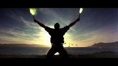 Aircraft Nicolas Cage silhouettes flares golden gate bridge The 