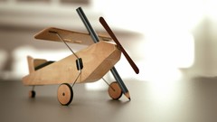 Aircraft Objects Wood ornaments toys (children) model aircraft