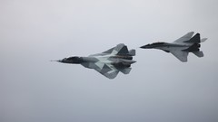 Aircraft pak-fa skies MIG-29 Fulcrum Sukhoi T-50 PAK FA
