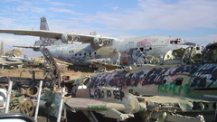 Aircraft plane scrap yard