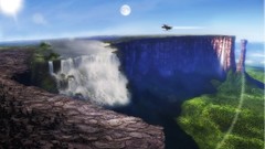 Aircraft scene landmark futuristic exoplanets