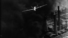 Aircraft smoke old photo