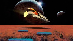 Aircraft spaceships vehicles science fiction