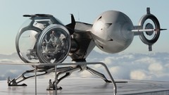 Aircraft Tom Cruise still sci-fi Oblivion (2013) Buble Ship