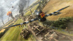 Aircraft Trees explosions fields