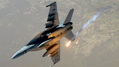 Aircraft turn military air force jet flares us air force 